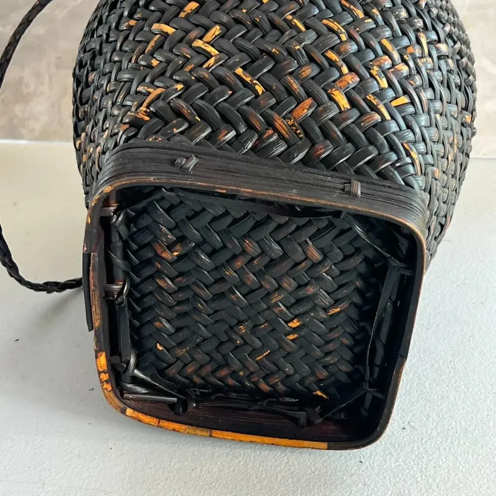 Antique Filipino Ifugo Ulbong Rice Basket 10